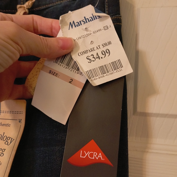 Democracy Women's Deep Indigo Straight Leg Jeans - Picture 4 of 6